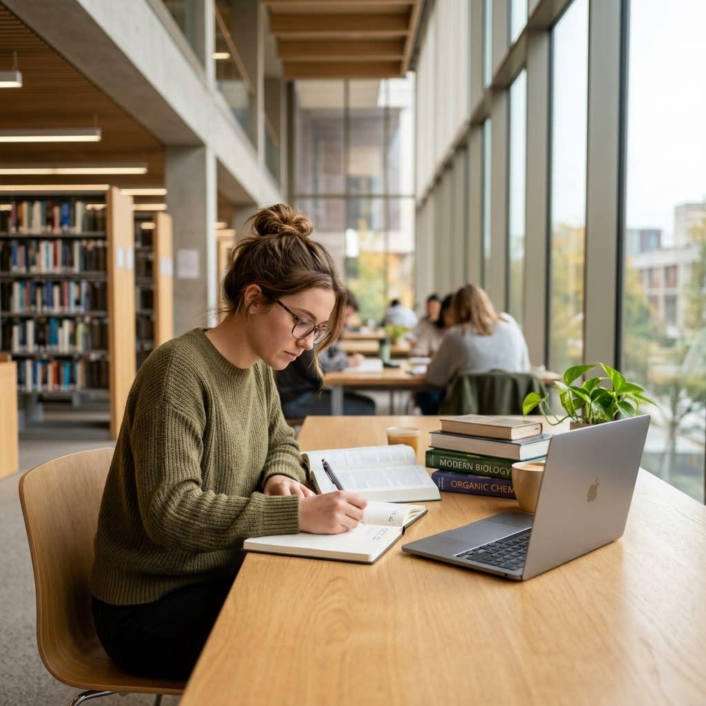 Student prioritizing study tasks on a syllabus